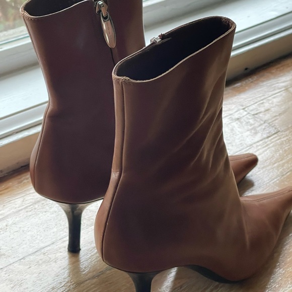 Sergio Rossi brown leather boots size EU 38 - Picture 1 of 7